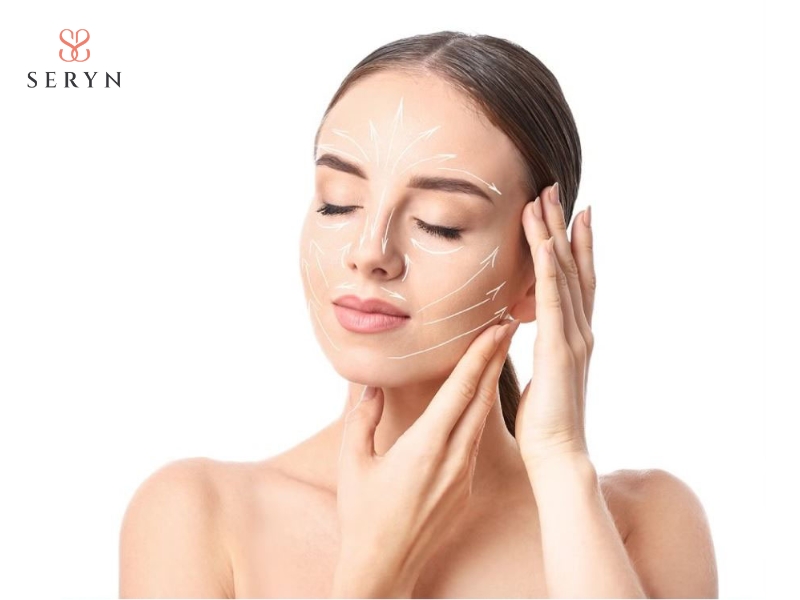 Kỹ thuật massage nâng cơ tác động trực tiếp lên vùng má, cằm và đường viền hàm