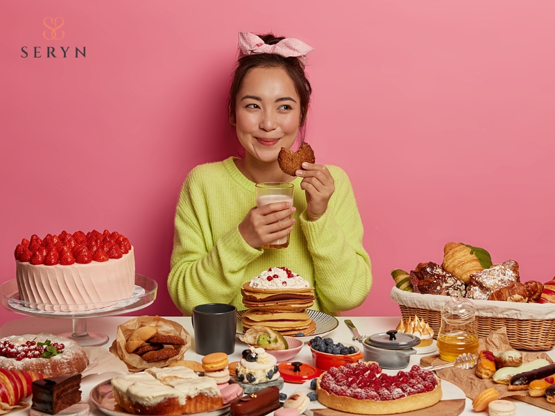 Chế độ ăn uống nhiều đường khiến da mặt bị chảy xệ