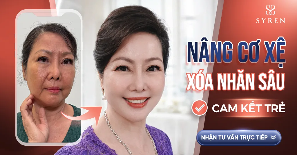 Xóa nhăn toàn diện vùng cổ, trẻ hóa toàn mặt bằng SERA CORE 