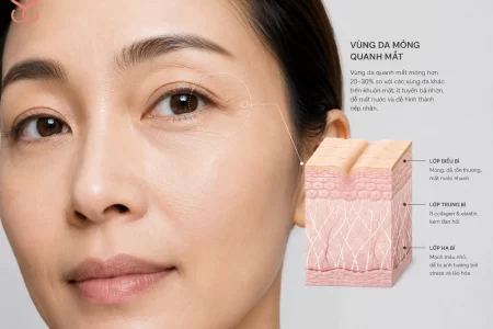 7 cách xoá nếp nhăn vung mắt
