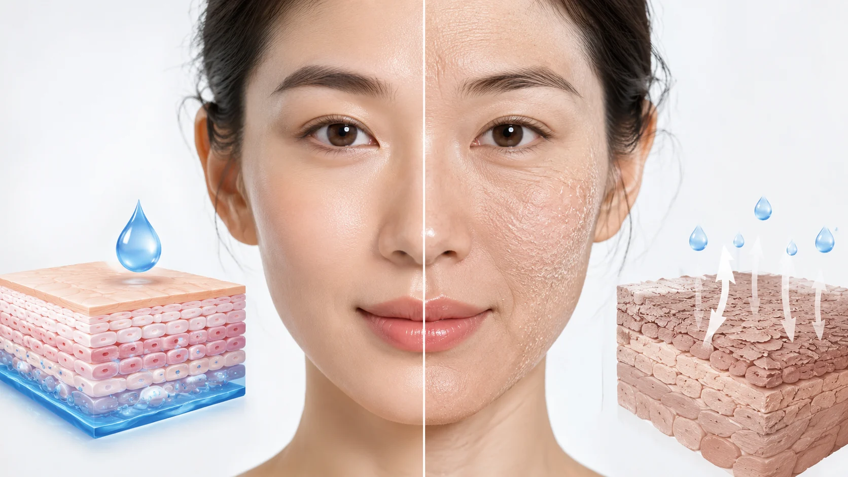 Da khô nhăn và cách dưỡng ẩm serum hiệu quả 