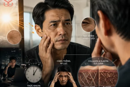Vì sao nam giới vẫn dễ xuất hiện nếp nhăn sớm dù da dày hơn