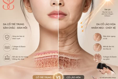 Vì sao vùng cổ lão hóa nhanh hơn da mặt?