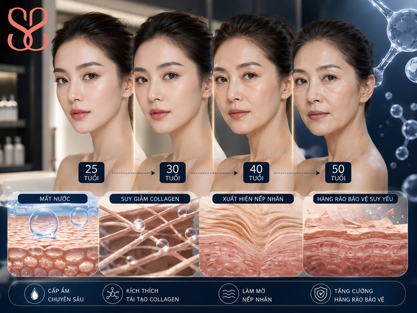 Da bắt đầu lão hoá từ khi nào và vì sao kem dưỡng ẩm chống lão hoá lại quan trọng?
