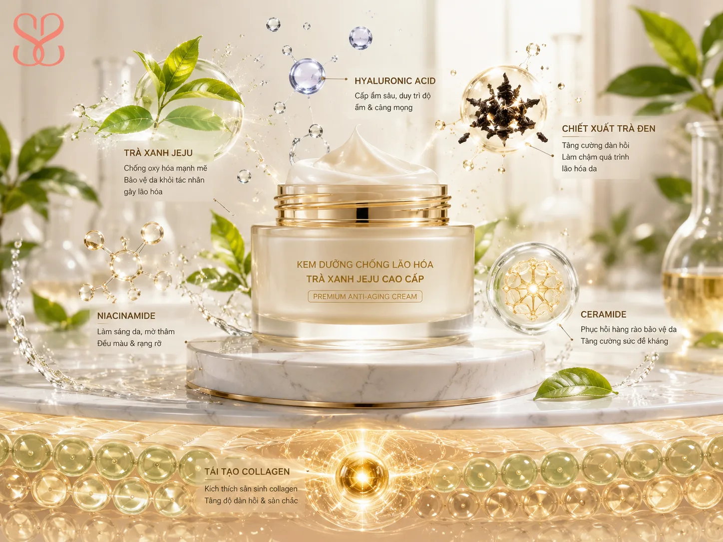 Những thành phần đáng chú ý trong kem dưỡng Innisfree chống lão hóa