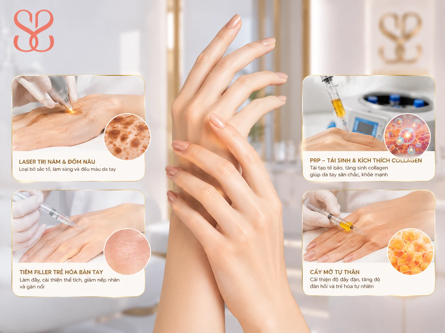 Các phương pháp trẻ hóa bàn tay phổ biến hiện nay