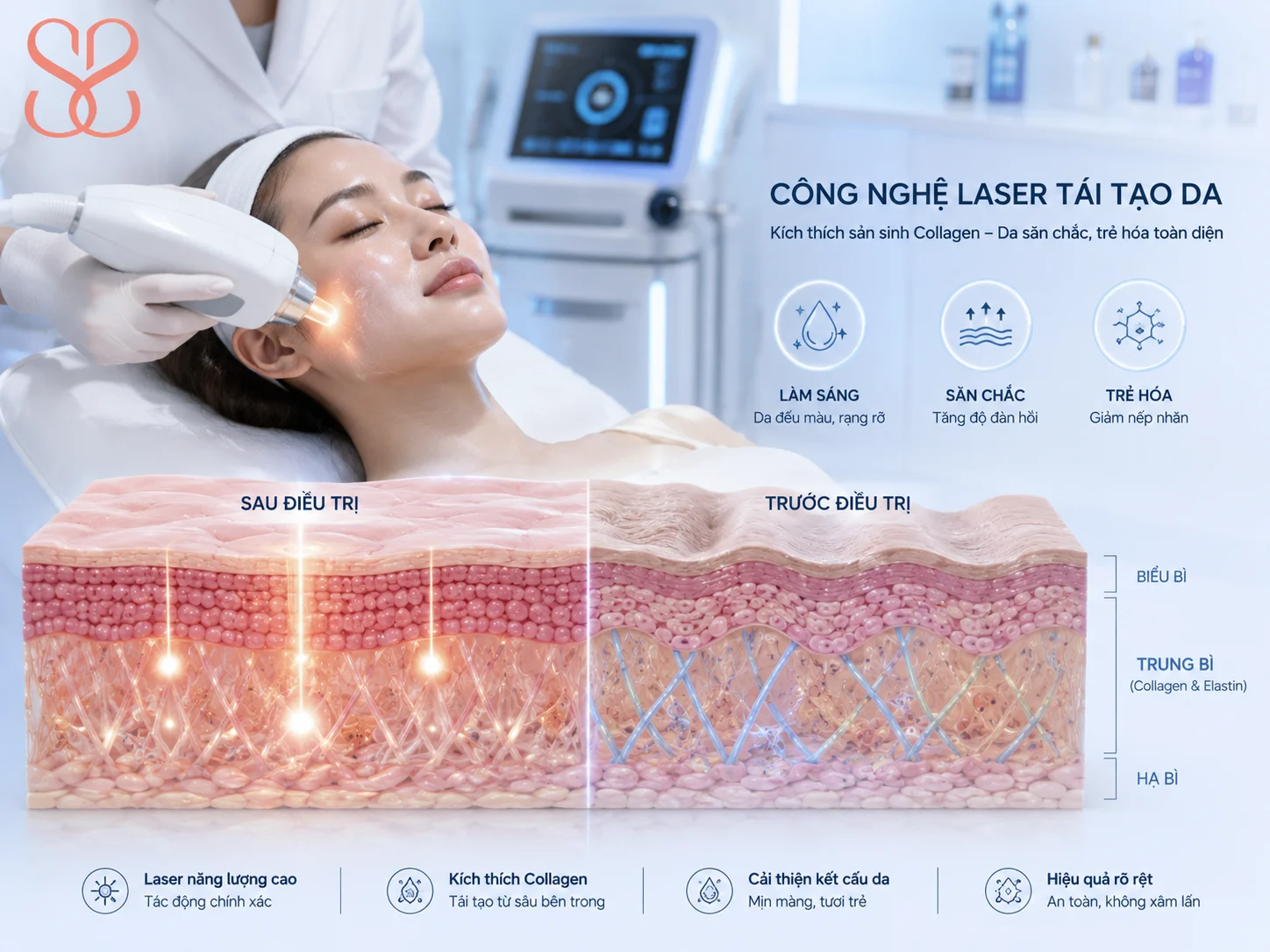 Công nghệ laser trẻ hoá da là gì và hoạt động như thế nào?