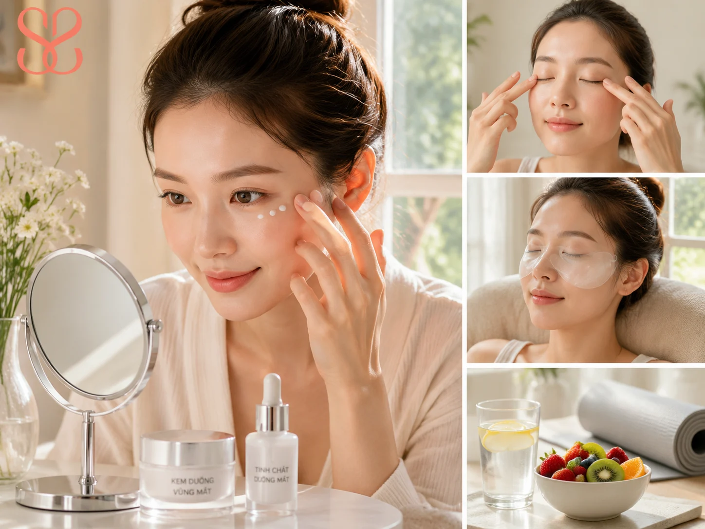 7 cách giảm quầng thâm và nếp nhăn vùng mắt hiệu quả