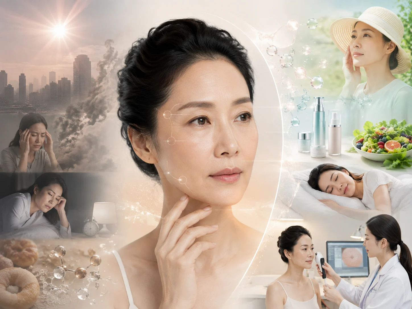 Các nguyên nhân gây lão hóa da phổ biến hiện nay Các nguyên nhân gây lão hóa da phổ biến hiện nay
