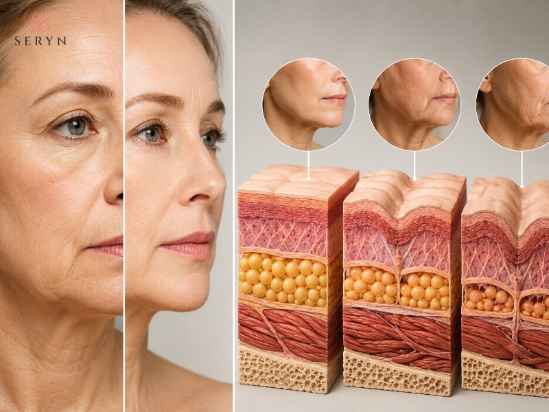 Người có da mặt và cổ chảy xệ mức độ trung bình đến nặng có thể được đánh giá để cân nhắc facelift Người có da mặt và cổ chảy xệ mức độ trung bình đến nặng có thể được đánh giá để cân nhắc facelift