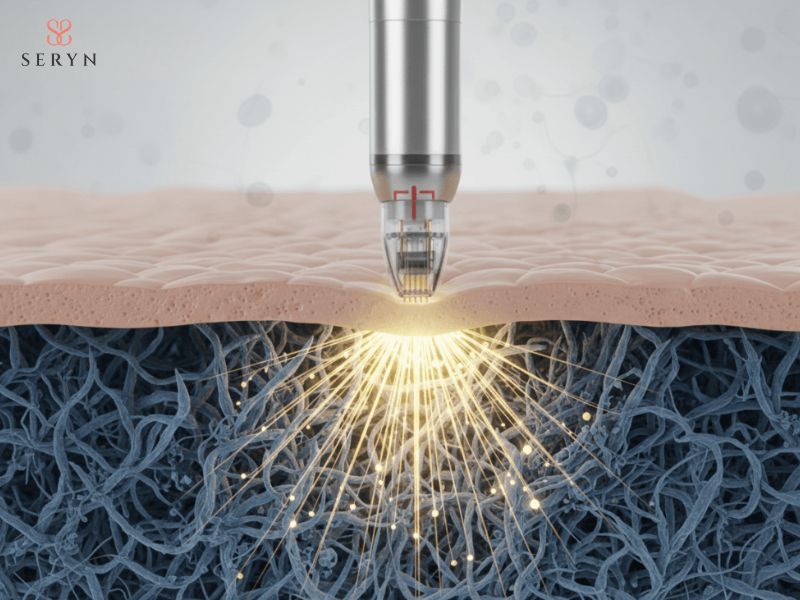 RF tạo nhiệt trong mô để kích thích co rút và tái tạo collagen RF tạo nhiệt trong mô để kích thích co rút và tái tạo collagen